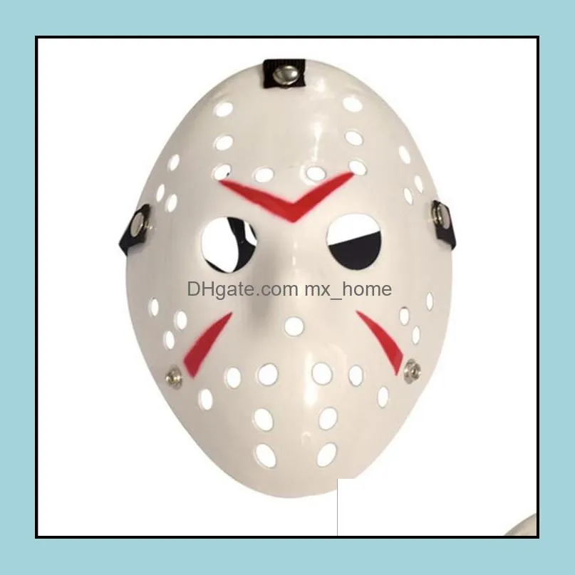 Retro Jason Mask Horror Funny Full Face Masks Bronze Halloween Cosplay Costume MasqueradeMasks Hockey Party Easter Festival Supplies