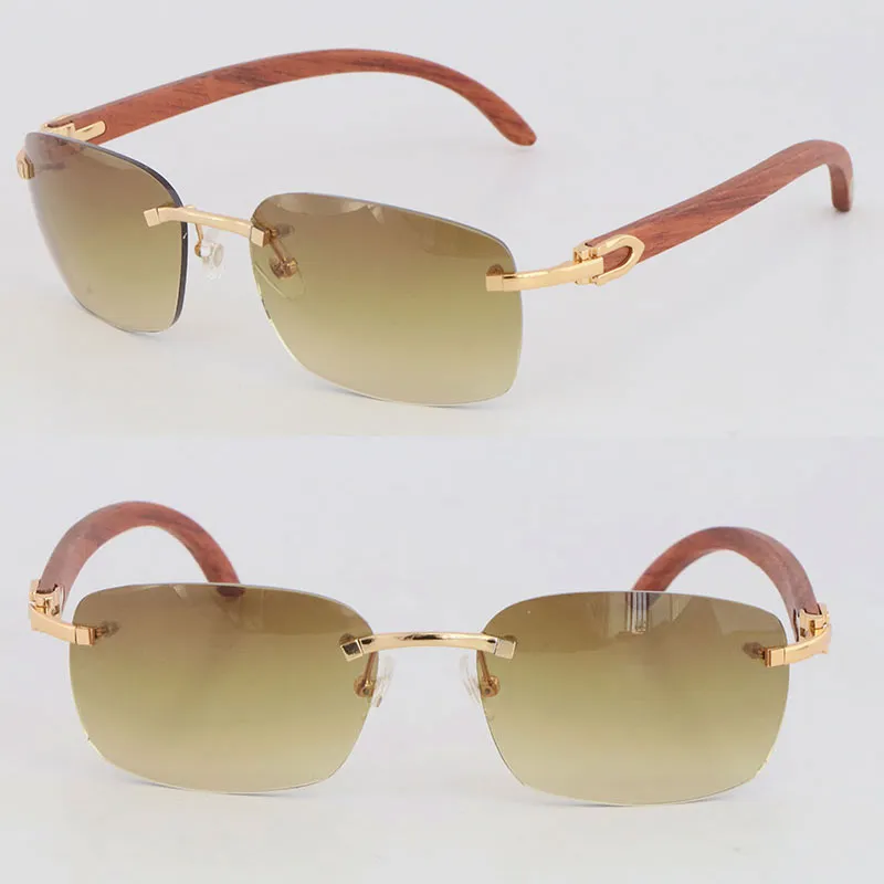 Large Square Design Classical model Wood Frame Famous Sunglasses T8200479 Outdoors Driving glasses Frame Designer Mens Women Luxury Eyeglasses Size 60-18-140mm