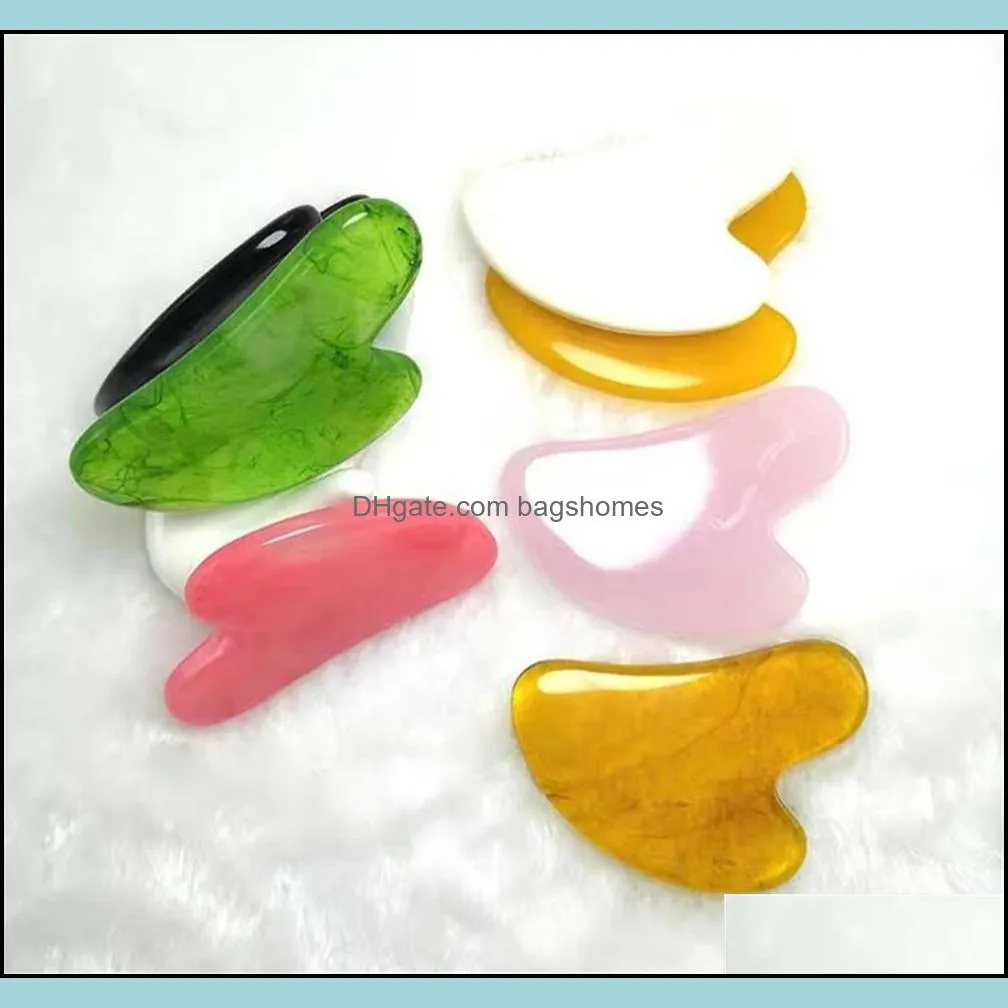 factory massage stones rocks resin gua sha scraping board tools scraper for body face spa acupuncture therapy trigger point treatment