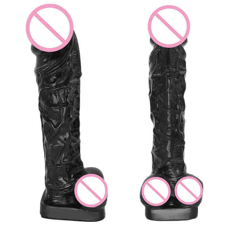 Nxy Dildos 14 Inch Super Large Penis Simulation Generous Seat Huge Length Thick and Straight 220601