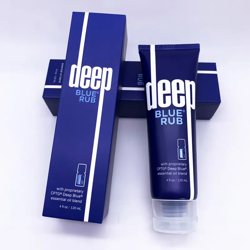 Deep Blue Rub Topical Cream med eterisk olja 120 ml CC Cream Hudvård blandad i en bas av fuktgivande lugnande