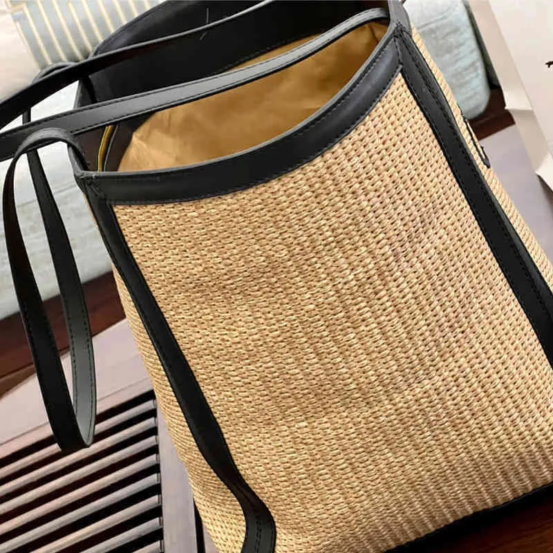 Bolsas de ombro bolsas de tecelagem bolsa de grife feminina de designer de tecido de tecido vintage de alta capacidade compras femininas 220326