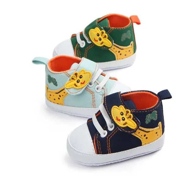 Cartoon Giraffe Buty Baby Anti-Slip Sole Baby Girl Boy Buty Soft Cotton Toddler Sneakers First Walkers GC1403