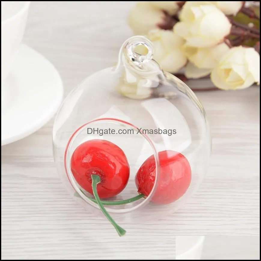 1pc 60mm hanging tealight holder glass globes terrarium wedding candle holders candlestick vase home inn bar decoration xmasbags