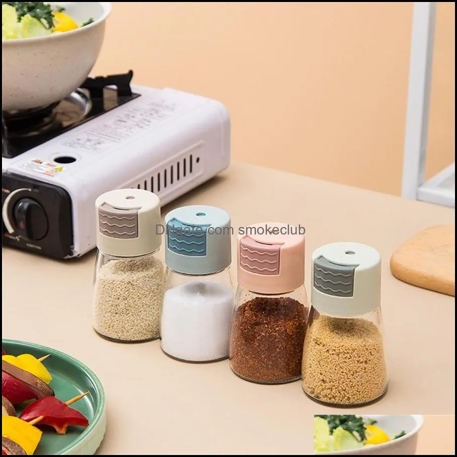 Kitchen Tools Quantitative salt shaker press-type salt control sprinkler to measure out the seasoning box new bottle