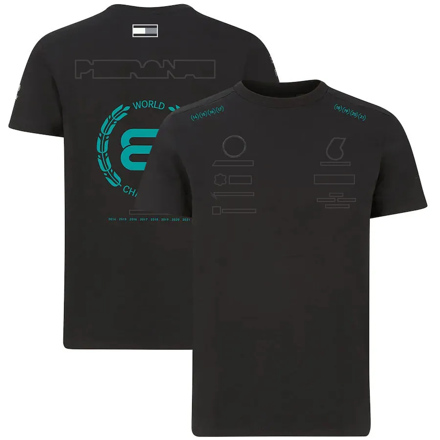 T-shirty męskie 2022F1 Racing Racing Suit Car Formuła 1 Drużyna T-shirt z krótkim rękawem