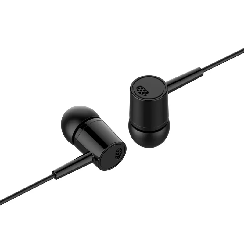 Heta hifi trådbundna hörlurar in-ear hörlurar fjärr stereo 3,5 mm headset öronsnäckor musik hörlurar sport hörlurar för iphone samsung huawei alla smartphones