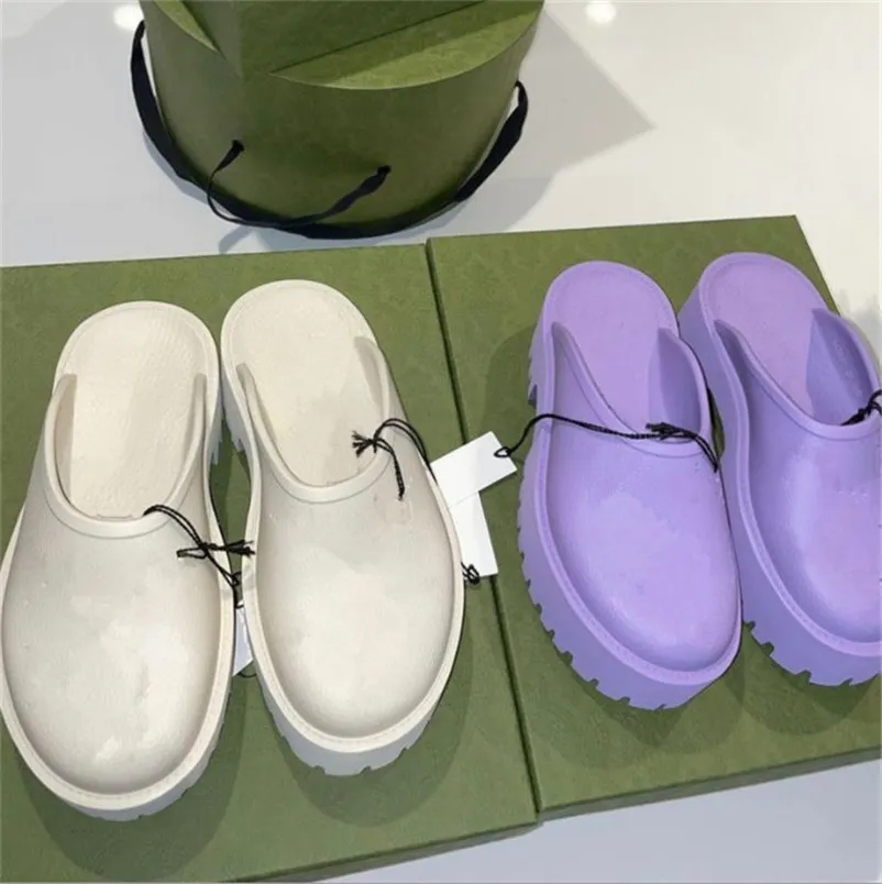 Toppdesigners Dam Godisfärger Klar högklackad sandal Stilettsko Sommar damtofflor slides Dam Hollow Platform Sandaler storlek 35-44