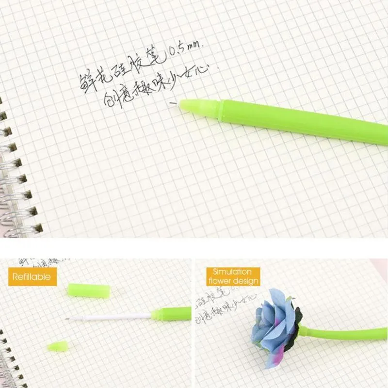 أقلام الهلام كتابة سلسة محمولة مضادة للخلع من كرة القلم المحايد القلم الإمدادات المنزلية