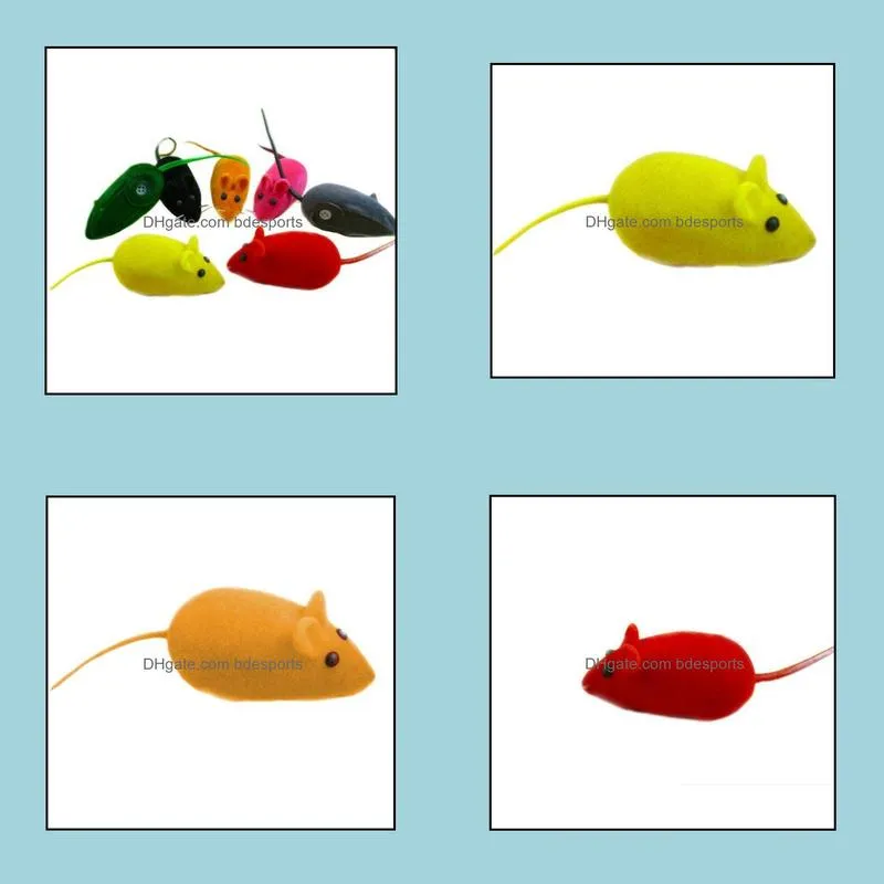 New Fun Sound Chew Toy False Mouse Rat Pet Cat Kitten Dog Puppy Playing Squeaky