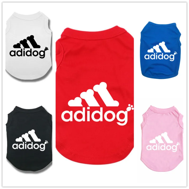 Summer Dog T-shirt Designer Pet Clothes Cotton Dog Apparel Sunshade Breathable Vests Shirt for Small Medium Large Dogs Wholesale A333