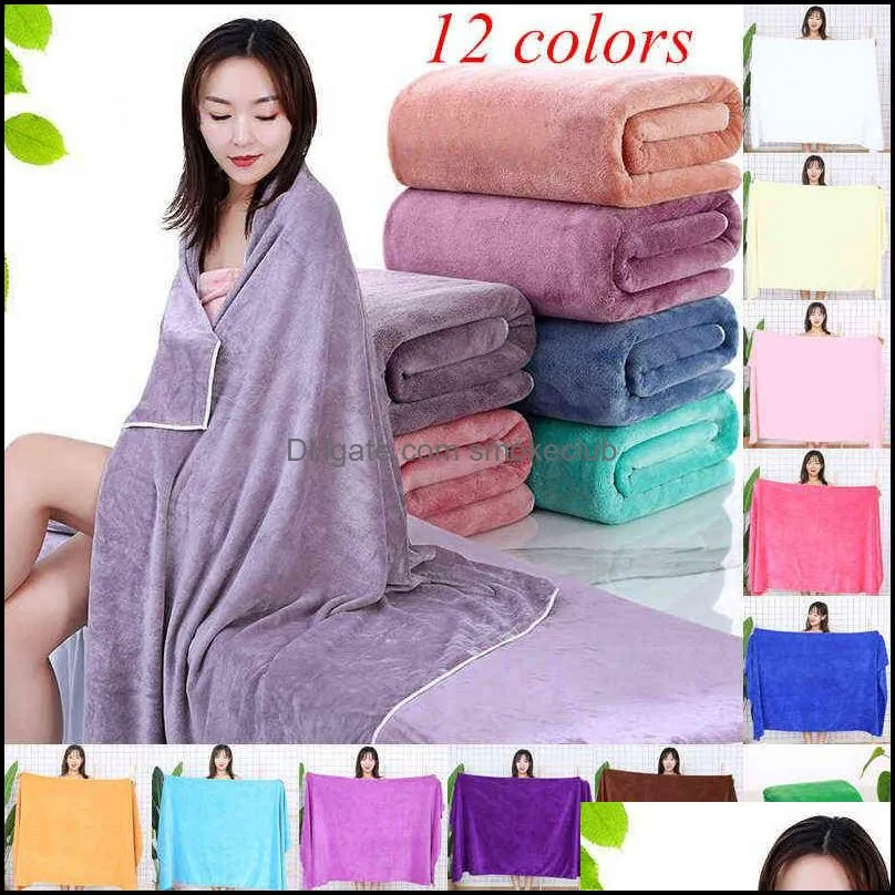 1PC Towel Luxury Quick-Drying Super Absorbent Soft Bath Towel Bed Sheet Hotel Massage Beauty Salon Steaming Large Bath Towel Y220226