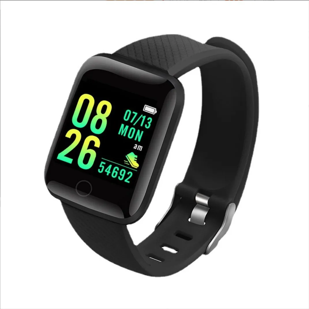 Xiaomi Huawei için 116 artı Akıllı Bileklikler İzle Erkekler Kan Basıncı Su Geçirmez Bileklik Smartwatch Kadınlar Nabız Fitpro Tracker Izle Spor