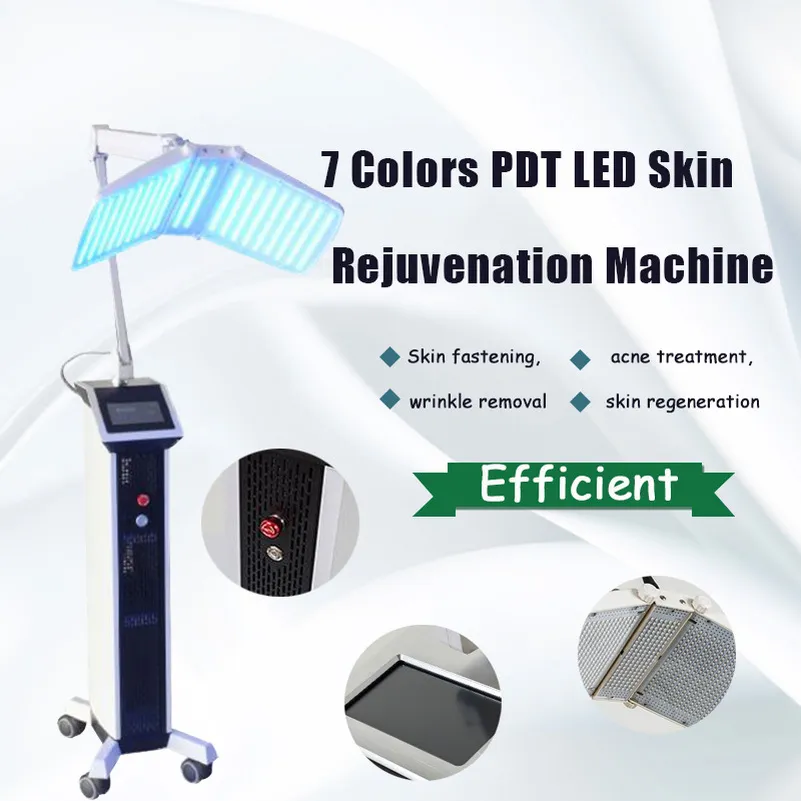 Il fotone professionale PDT ha condotto la terapia della luce a LED per il ringiovanimento della pelle della macchina per il viso PDT con 7 colori di luce per l'uso in clinica