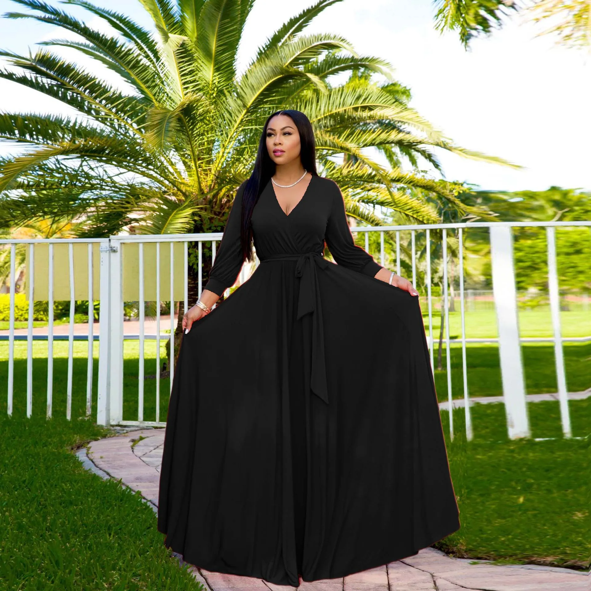 green emerald velvet dress Beach Long Dresses Elegant Solid Color Square Neck Short Sleeve Long Dress  Maxi Women at Amazon Women's Clothing store main image 1