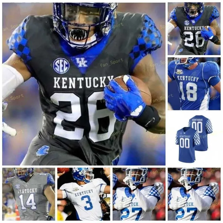 Nik1 2022 Kentucky Wildcats Football Jersey NCAA College Tim Couch Randall Cobb Terry Wilson Asim Rose Christopher Rodriguez Jr. Josh Ali