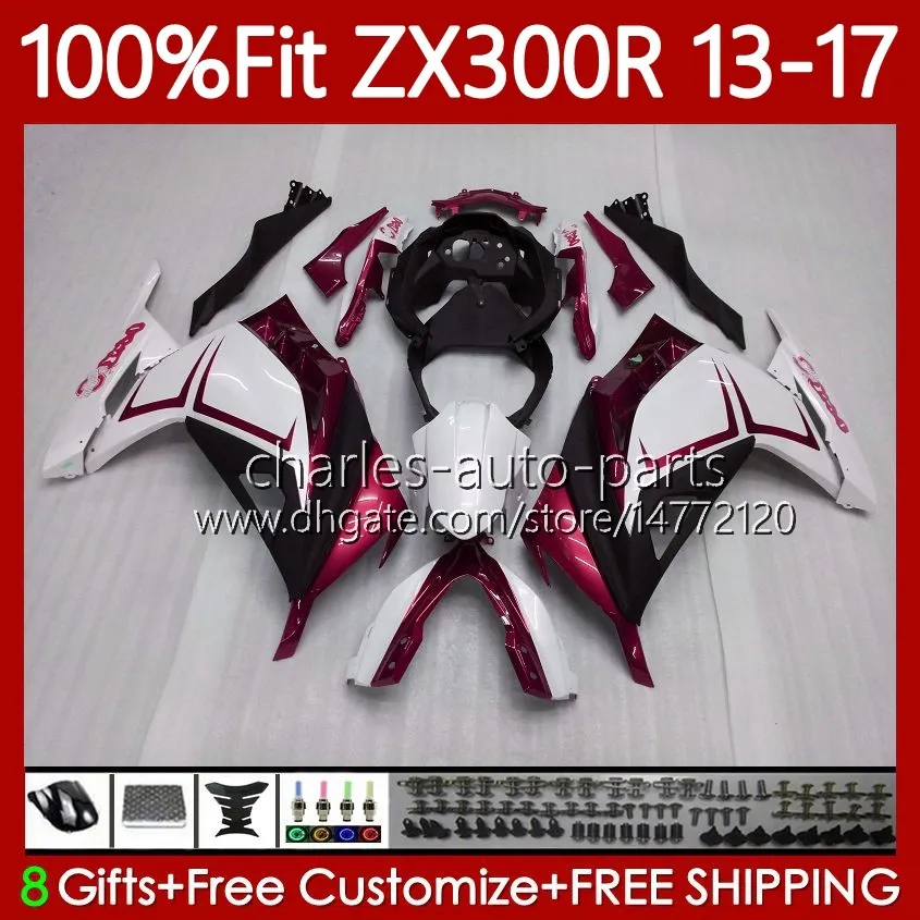 Injection Body Kit For KAWASAKI NINJA ZX300R EX ZX 3R 3 R 300R EX 300 2013 2014 2015 16 17 125No