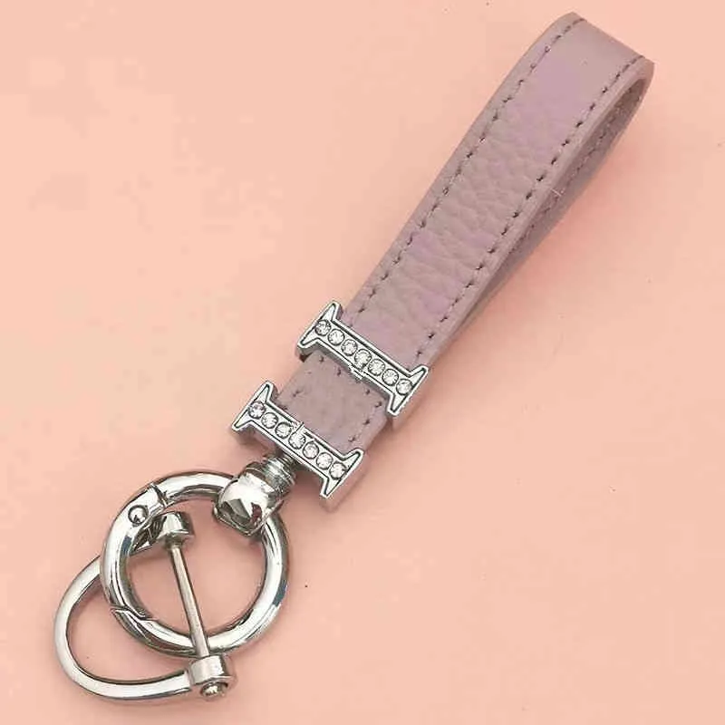 High Quality Luxury Keychain Brand Designer Letter h Men Ladies Car Bag Keyring Rings Chain House Ring S01
