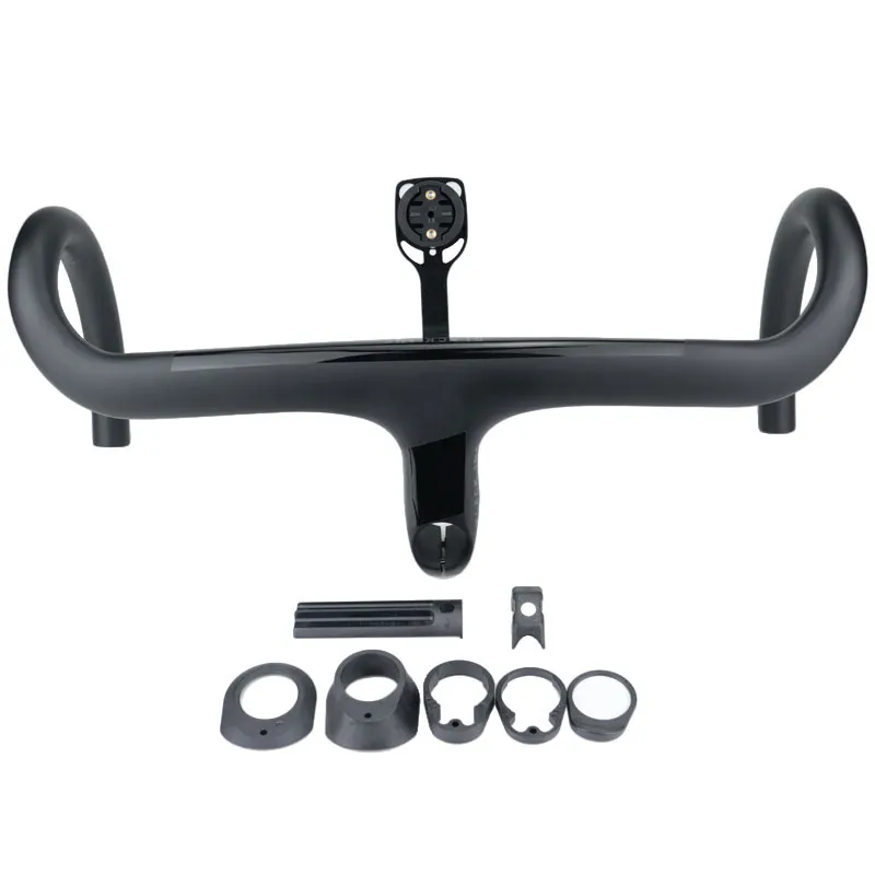 Integrated Carbon Fiber Road Handlebar With Stem For 28.6mm Le