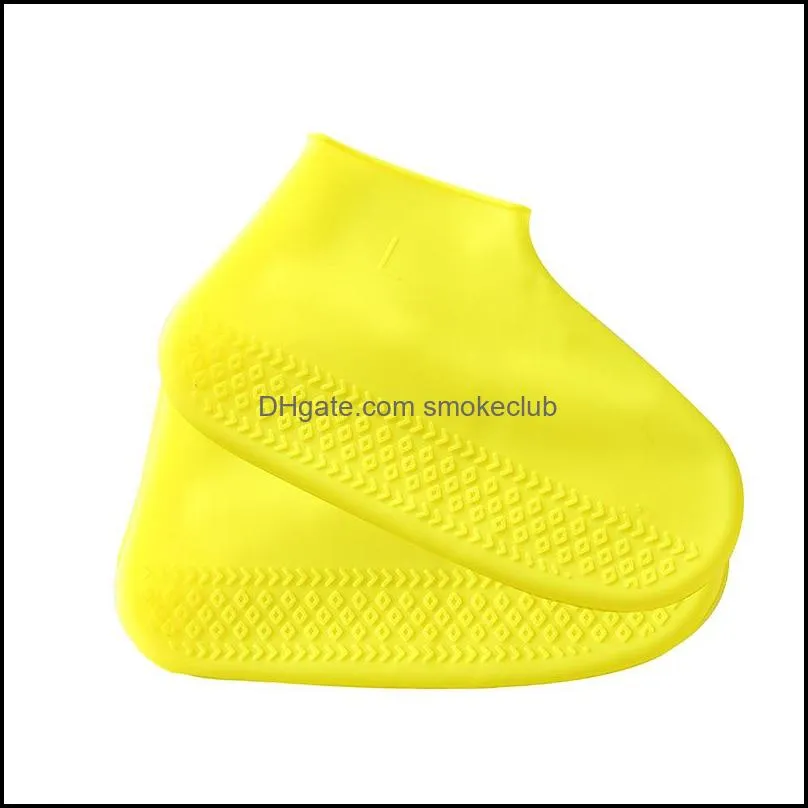 Waterproof Silicone Shoe Cover Anti slip thickened wear Camping Outdoor men and women Children Rain shoes Boot Covers Rain Gear
