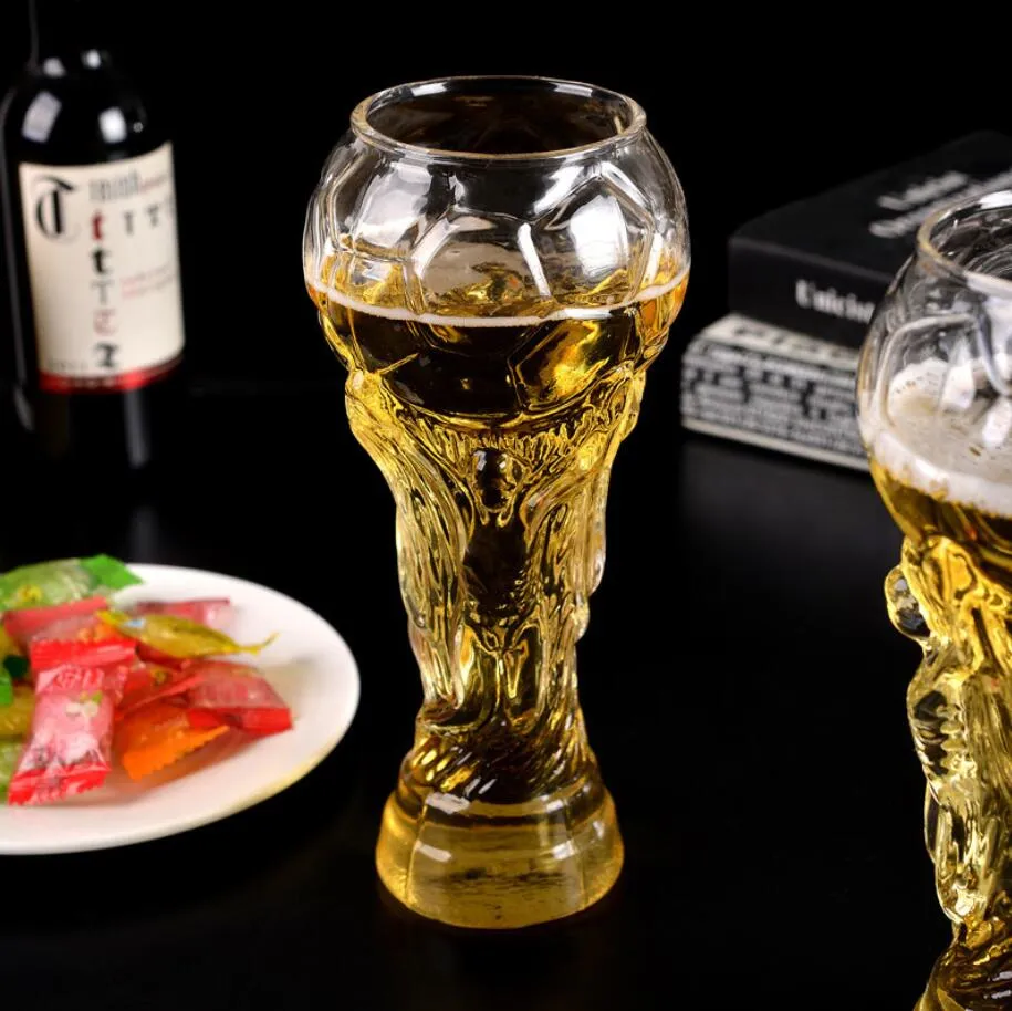 Creatief voetbalspel Crystal Design Crystal Beer Glass Cups Bieren Water Mug Barware Party 450 ml
