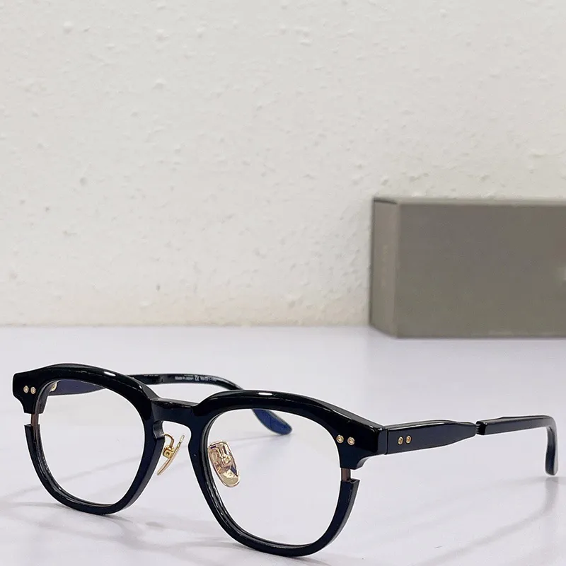 Explosiva populära män och kvinnors plattglasögon ram DTX-702 Gentleman Business Professional High-Definition Transparent Lens med originallåda