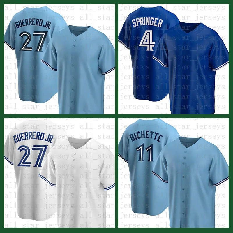 Toronto Baseball Jersey Vladimir Guerrero Jr. Mens Bo Bichette Women George Springer Youth Yusei Kikuchi Cavan Biggio Randal Grichuk Nate Pearson Roberto Alomar