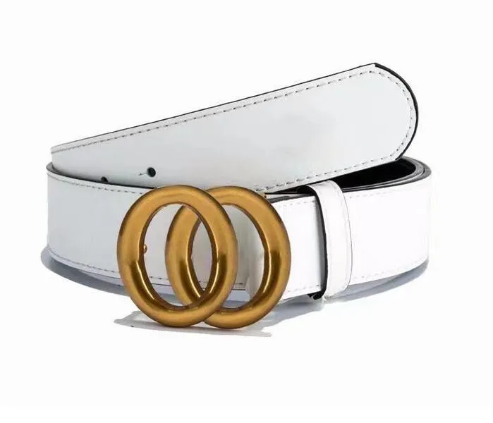 Hommes Designer Ceinture Hommes Grande Chaîne De Luxe En Cuir Véritable Mode Ceintures Femme Femmes Ceinture Noir Double Boucle Lisse Ceinture