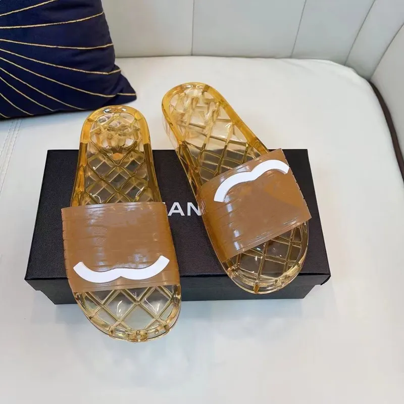 Crystal Slipper Sandals For Men And Women Transparent Rubber Slides With Designer Flat Jelly Green Slippers Luxury Beach Sandal In Plus Size 11 For Summer From Newwhite 52.69 DHgate.Com