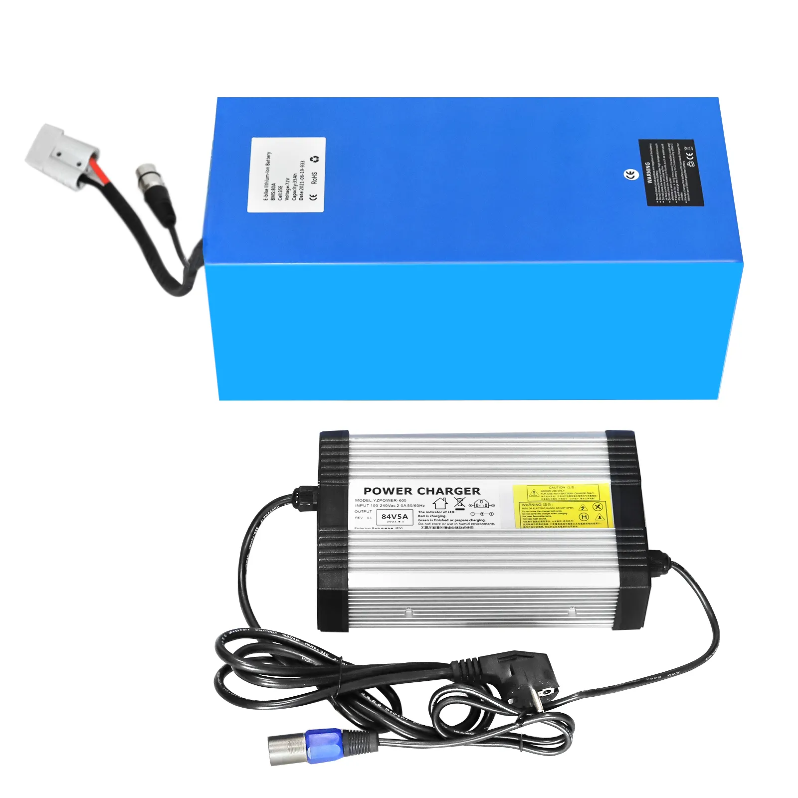 72V 3000W Lithium ion Ebike Battery Pack 72Volt 20Ah 30Ah 40Ah 50Ah For Daymak EM2 Electric Bicycle Scooter Motorcycle Motorbike