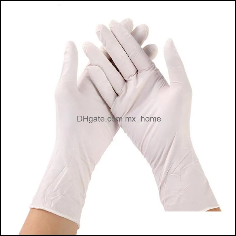 Disposable Nitrile Gloves 9-inch Powder-free Hemp Finger Nitrile Gloves Salon Household Gloves Universal For Left and Right Hand