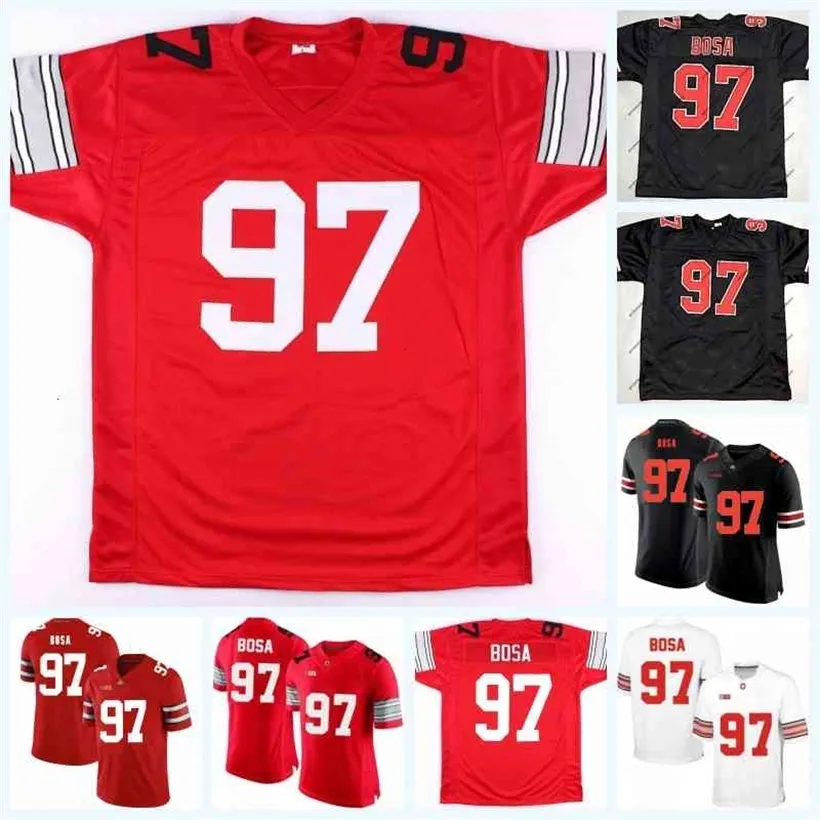 CEOC202 97 JOEY BOSA OHIO STATE BUCKEYES NCAA COLLEGE FOOTBULE JERSEY FOR MENS WOMENS OUTE DOUBLE STITCHED NAME NUME