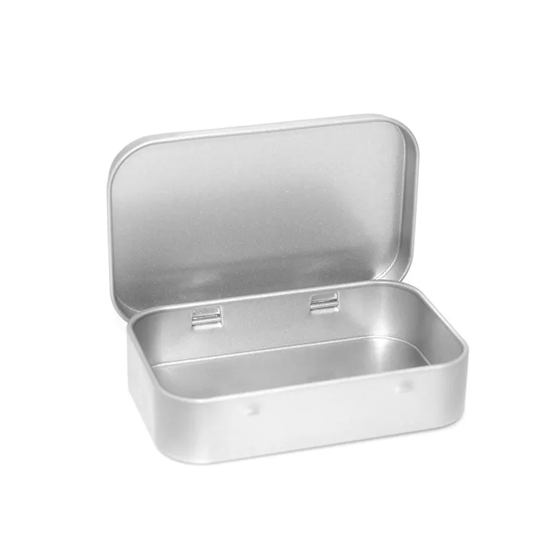 95*60*20mm empty small metal hinge packing tin boxes wholesale hinged top metal tin box tins