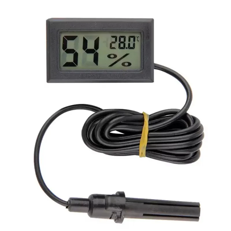 50~ +70 ° C Mini LCD thermomètre numérique hygromètre rond température humidité testeur capteur détecteur pour congélateur boîte à cigares  1420