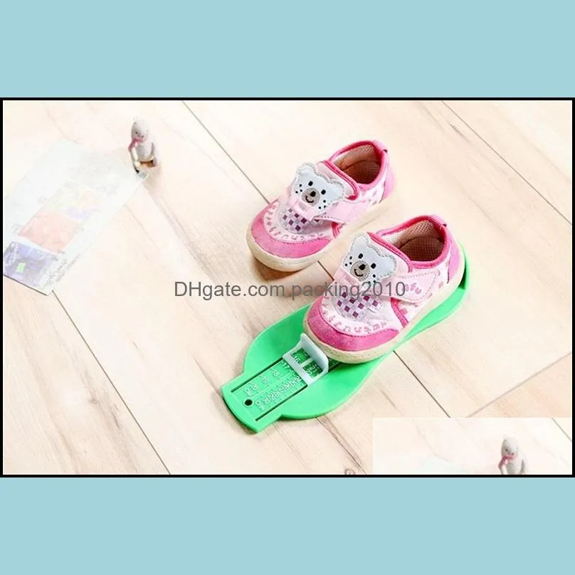 Child Shoes Size Measuring Ruler Tool Multi Color Plastic Infant Foot Measure Gauge 3 9bd C R