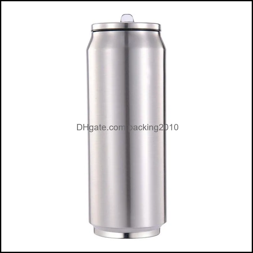 portable vacuum insulated water bottle double wall stainless steel thermos wide mouth can bottle travel water coke bottle cup vt1748