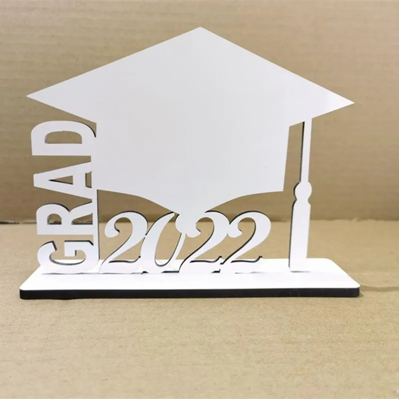 2022 Sublimation Blank Graduation Photo Frame Heat Transfer Photos Album Wooden Desktop Decoration DIY Creative Graduation Gift