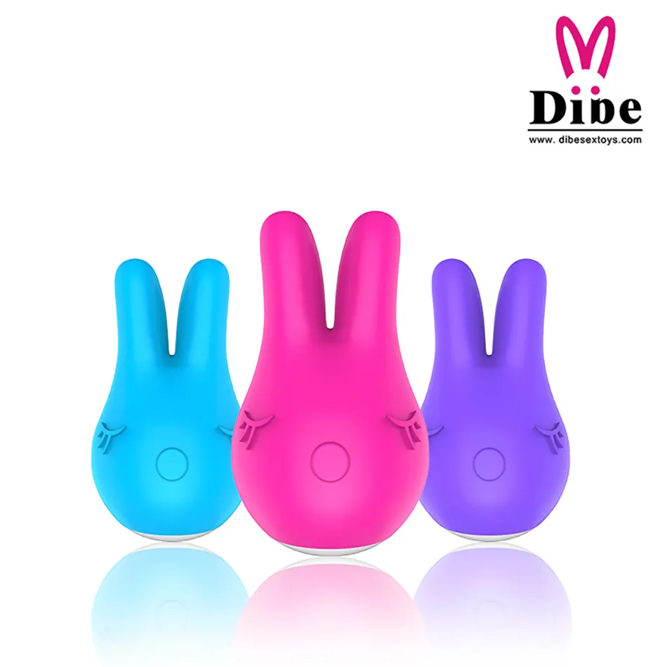 منتجات Dibe Sexy Silicone USB Nipple Varial Clitoris Animulator Double Rabbit Clitoral Massager Toys for Woman