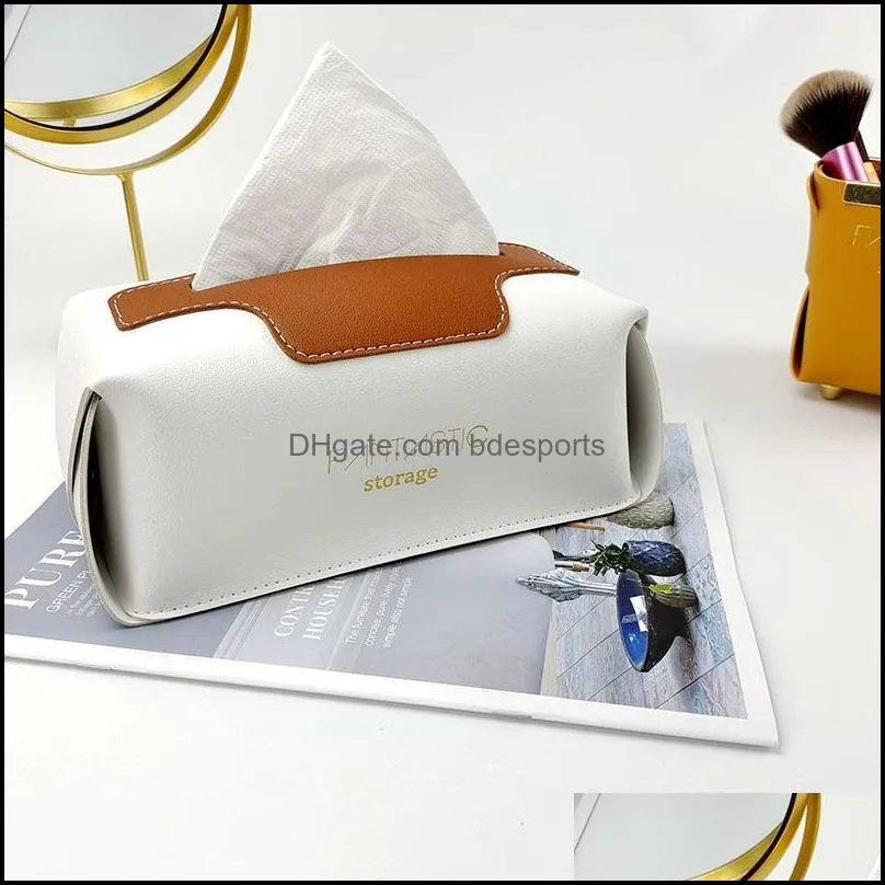 Tissue Boxes & Napkins Nodic Box Tissues/Wipes Storage Case Home Office Toilet Napkin Holder Table Paper