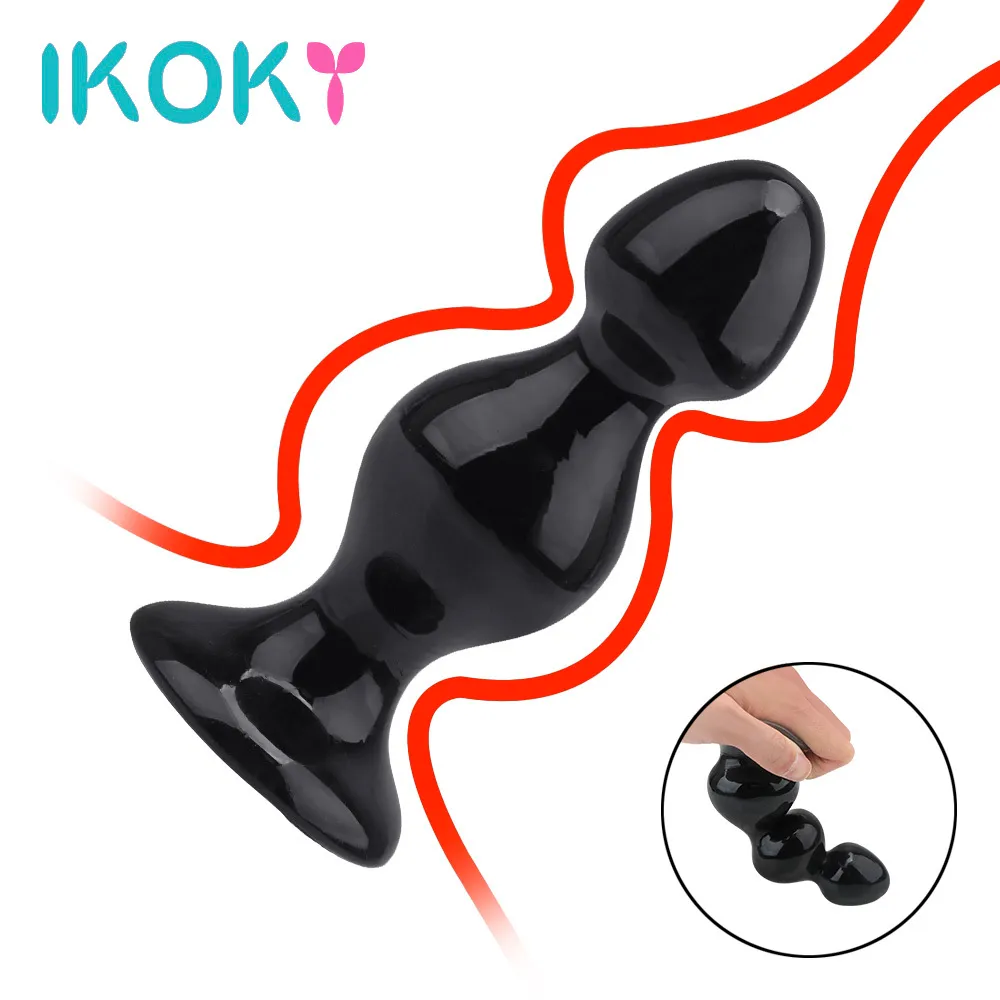 Ikoky anal plug plug massager bunda plugs ânus estimulador erótico brinquedos sexy para homem mulher grande lojas