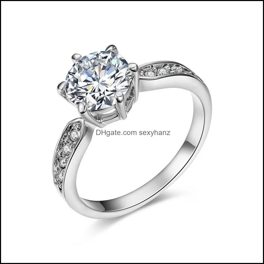 Band Rings Jewelry 925 SERLING SIER ROSE ROSE ROSE MULHERM Women Women Wedding noivado Ring Drop Delt 2021 Tm5qx