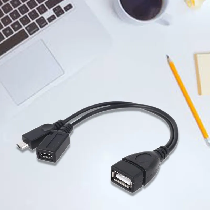 Câble Adaptateur USB OTG Micro-USB - Pour Transférer Des Fichiers Depuis Téléphone