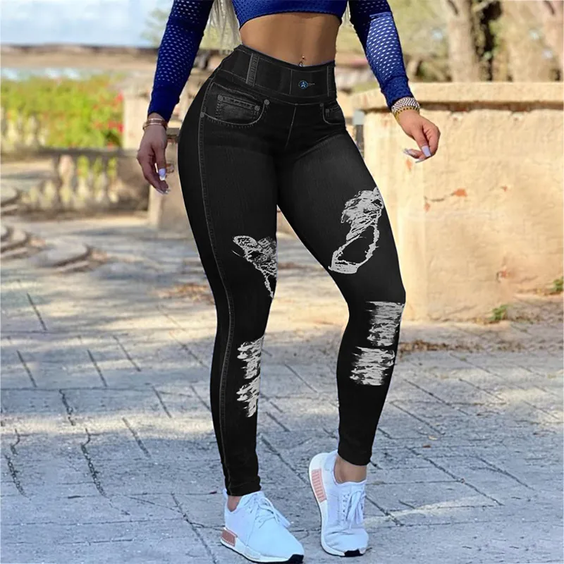 Plus Size Women's Skinny - Leg Yoga Dress Pants - High Waisted