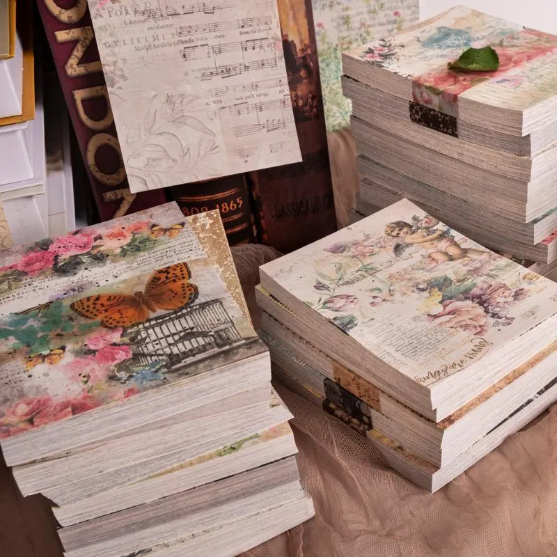 Подарочная упаковка PCS Vintage Ins ScrapBooking Material Paper Diy Diar