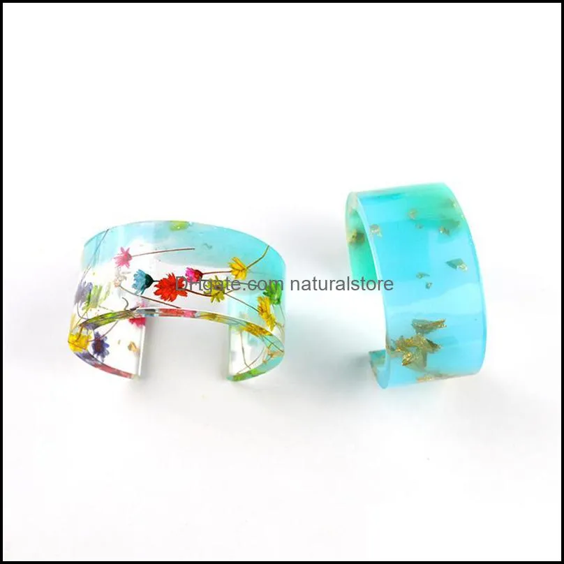Other Ly Updated Clear Silicone Egg Shaped Bracelet Mould For Epoxy Resin Real Flower DIY Open Design Bangle Molds