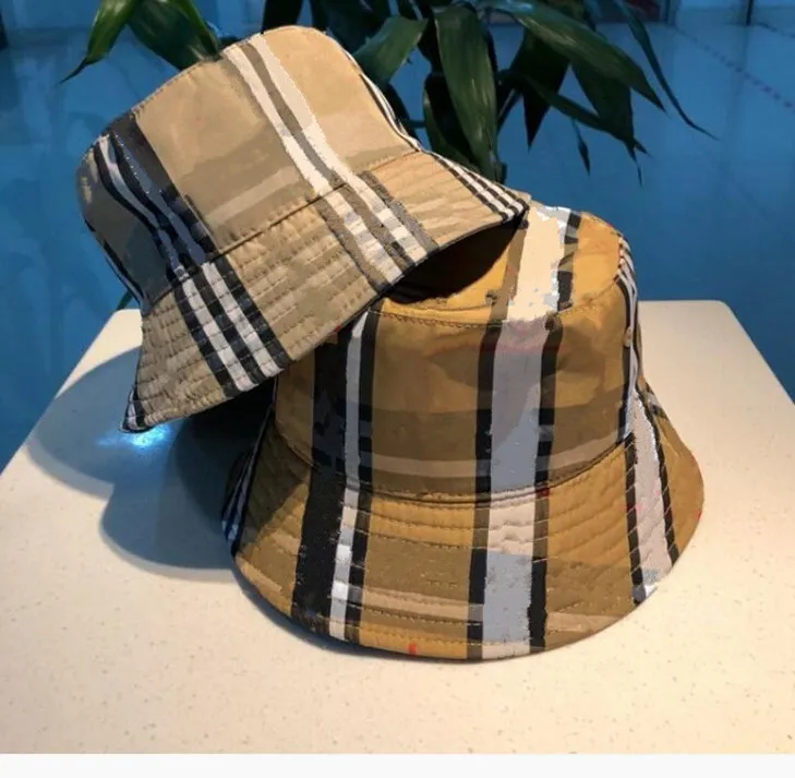High Quality 2022 Fashion Plaid Bucket Hat For Men And Women Street Cap Fitted In With Letter Design By Yiang88 From King2323 19.1 DHgate.Com