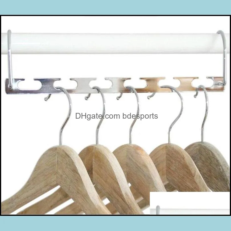 4PCS Magic Hangers Closet Space Saving Hangers Wardrobe Clothing Hanger Organizer Heavy Chrome Hangers Updated Hook