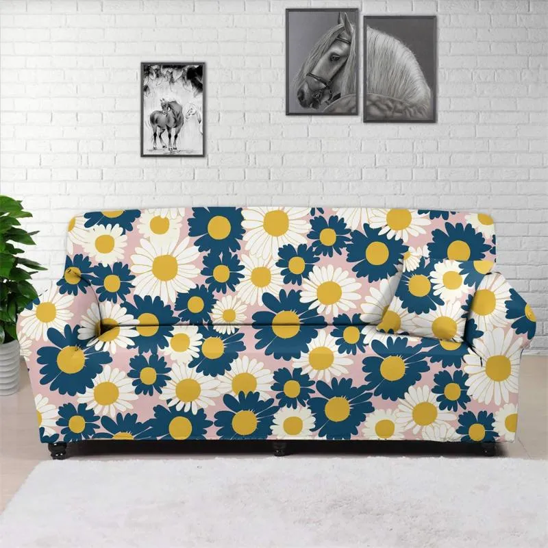 Chair Covers Daisy Sofa Cover For Living Room Elastic Furniture Couch Slipcover Chaise Longue Corner StretchChair