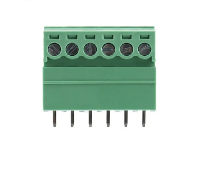 2021 Nya 20 st 5Pin/Way Pitch 3,5 mm Skruv Terminal Blockkontakt Grön färg T -typ med PIN -kod
