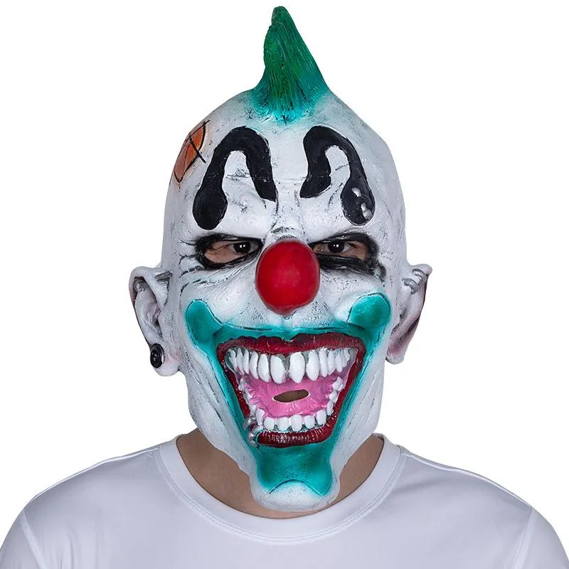 Home Funny Clown face dance Cosplay Mask latex party maskcostumes props Halloween Terror Mask men scary masks